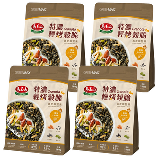 馬玉山 特濃輕烤穀脆 黑芝麻堅果, 4個, 280g