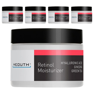 Yeouth A醇全效煥活抗痕晚霜 含玻尿酸 人參 綠茶 30ml, 5盒