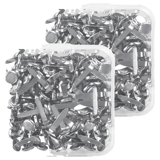 Kohimo 銀色兩腳釘收納盒 4W179, 2個, 200個裝