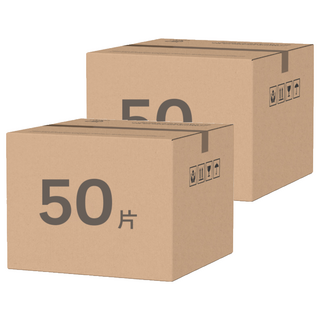 fuder 福德好罩 成人平面醫療口罩, 冰灰藍, 50片, 2個