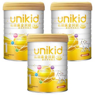 unikid 佑爾康 金貝親嬰兒羊奶配方親和Premium, 800g, 3罐