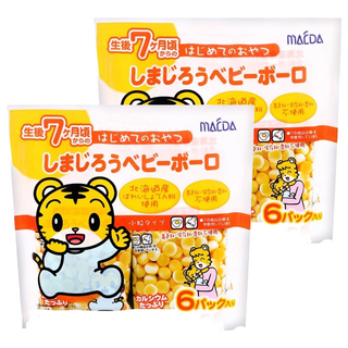 MAEDA 大阪前田製菓 5連小老虎蛋酥, 原味, 60g, 2個