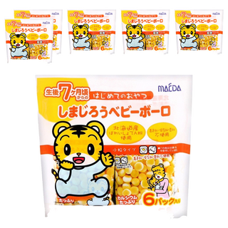 MAEDA 大阪前田製菓 5連小老虎蛋酥, 原味, 60g, 6個