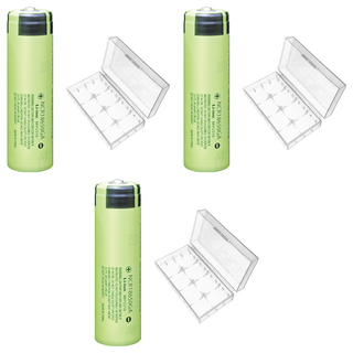 YADI 亞第 日本松下 18650可充式鋰電池 尖頭 3300mAh BT4-18650-PS-3300P-1 附防潮收納盒, 3個, 1個裝