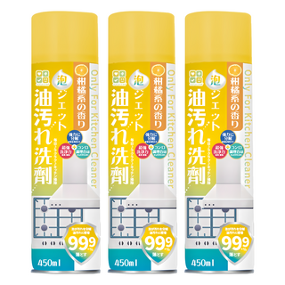 CLH 廚房超強力除油污泡沫清潔劑, 3個, 450ml