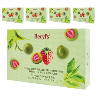 Beryl's 草莓夾心白巧克力 綠茶味, 80g, 5個