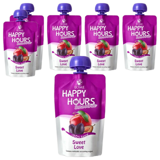 HAPPY HOURS 生機纖果飲 蘋果 + 洋棗, 6包, 100g