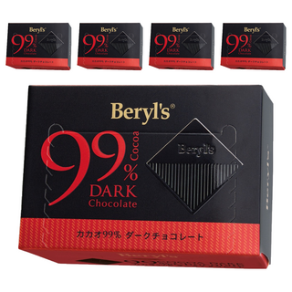 Beryl's 99%可可含量黑巧克力, 60g, 5個