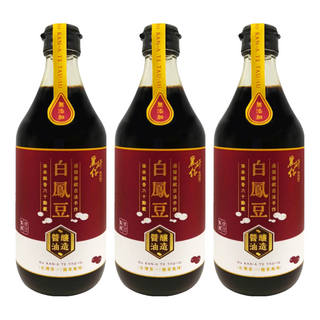 黑矸仔 白鳳豆醬油, 3個, 500ml