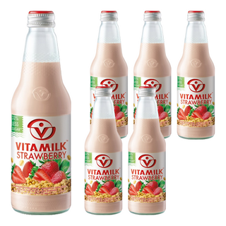 VITAMILK 豆奶 草莓口味, 6個, 300ml