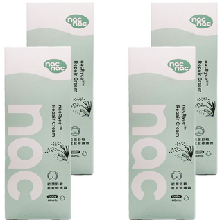 nac nac 初潤舒敏屁屁修護霜, 4個, 60ml