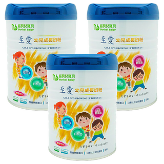 Norbel Baby 諾貝兒寶貝 至愛HMO幼兒成長奶粉, 800g, 3罐