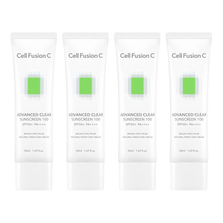 Cell Fusion C 控油潤色防曬霜 SPF50+ PA++++ 台灣公司貨, 4個, 50ml