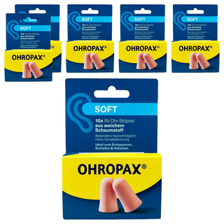 OHROPAX 安耳悠 泡棉隔音耳塞 SOFT膚色款, 5雙, 6個