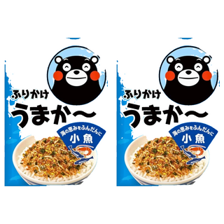日本海水 熊本熊 小魚風味拌飯料, 2個, 25g