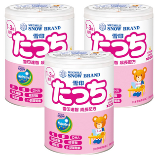 SNOW 雪印 TOUCH 達智 成長配方 1~3歲, 830g, 3罐