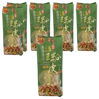 中農粉絲 寶鼎頂級純綠豆粉皮, 200g, 6個