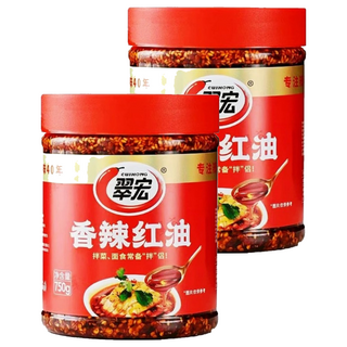 翠宏 香辣紅油, 750g, 2瓶