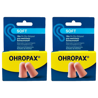 OHROPAX 安耳悠 泡棉隔音耳塞 SOFT膚色款, 5雙, 2個