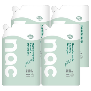 nac nac 低敏親膚嬰兒洗衣精補充包, 1.1L, 4個