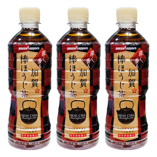 pokka sapporo 加賀棒焙茶, 525ml, 1入, 3瓶