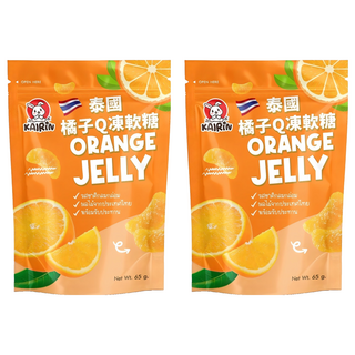 KAIRIN 橘子軟糖, 2個, 65g