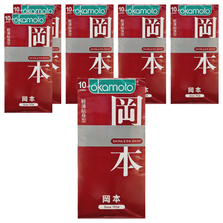 okamoto 岡本 OK保險套 輕薄貼身, 10個, 6組
