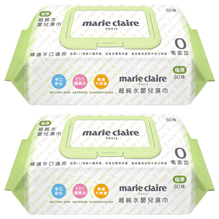 ONEDER 旺達 美麗佳人超純水嬰兒濕巾80抽(加蓋), 2入