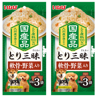 INABA 汪雞三昧餐包 DRP-27, 軟骨 + 蔬菜, 150g, 2個