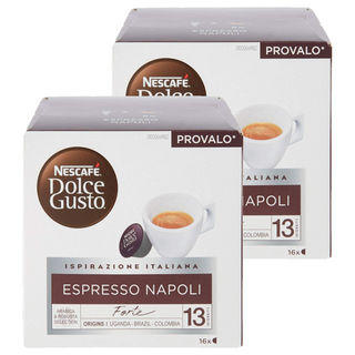 NESCAFE 雀巢咖啡 Dolce Gusto 拿坡里濃縮咖啡膠囊, 8g, 16個裝, 2組