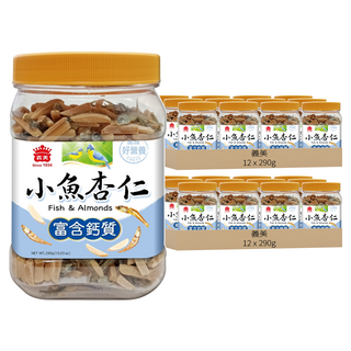 義美 小魚杏仁, 290g, 24罐