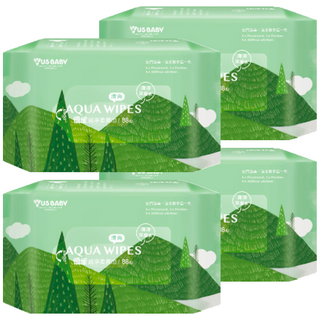 US baby 優生 純淨柔濕巾 清爽型, 1入, 4包
