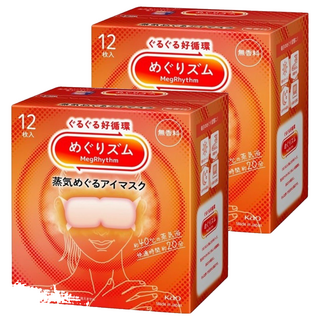 Kao 花王 MegRhythm 美舒律 蒸氣眼罩 無香, 12個裝, 2個