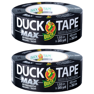 Duck Tape MAX 強力黏著膠帶 48mm x 32m, 2個, 黑色