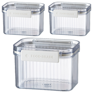 PINMOO 品沐 可搭密封罐, 1個容器 + 1個蓋子, 3個