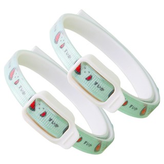 둥둥펫 반려동물 에센셜 목걸이, 그린, 2개