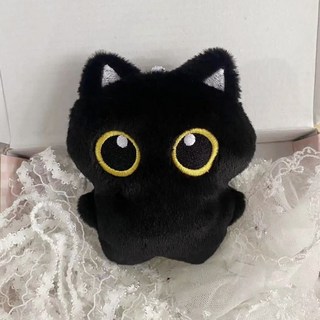 다다랜드 깜냥 고양이 인형 키링, 9cm, 블랙, 1개