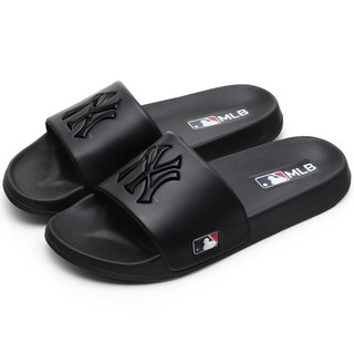 MLB 美國職業棒球大聯盟 紐約洋基 高階拖鞋, 黑色的, 250