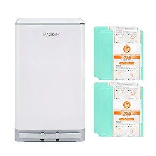 MAGIKAN Stella 垃圾桶 27公升 + 280R4B 補充包 4入套組, 白色