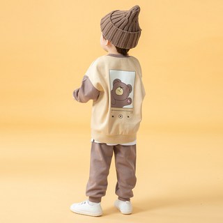KIDSCOMO 童款棉質長袖套裝