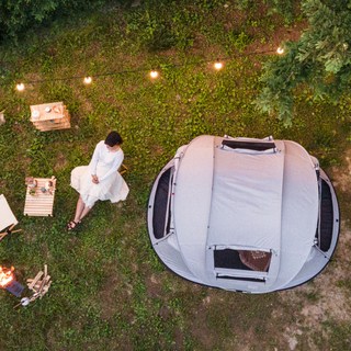 IDOOGEN Mount Pro Nova 快開彈出式帳篷 煙灰色 4-5人用, 4-5人, 灰燼色