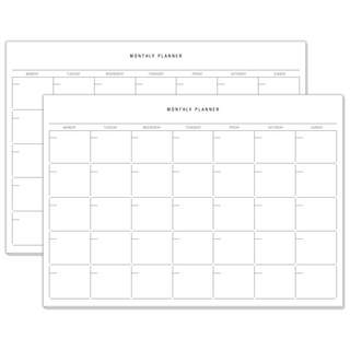 there's A5 月份行事曆 20張 x 2包, 混色, 2個