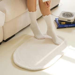 노크노크 마카롱 컬러 욕실 발매트 주방매트, 아이보리