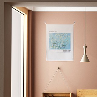 Deer Tree牆面裝飾掛布 掛布1入+掛勾2入, S(49 x 35cm), 19. Almond Blossom