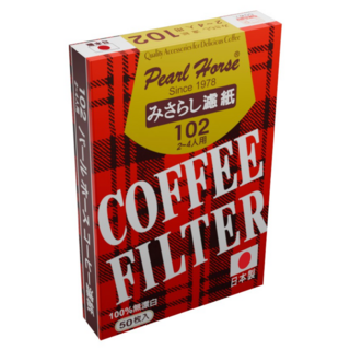 Pearl Horse 寶馬 咖啡濾紙 JA-P-009-102 2~4人, 50個裝, 1套