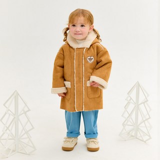 Esther Bunny Little 女童連帽羊毛外套