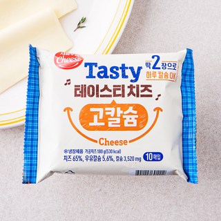 서울우유치즈 테이스티 치즈 고칼슘, 18g, 10개입, 1개