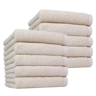 Songwol 松月 天堂 40支精梳棉洗臉毛巾 160克, 淺褐色, 10條