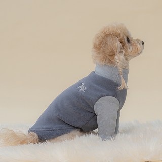 도그아이 강아지 스판 후리스, 1개, 그레이