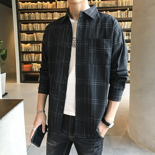 Starbean 男款日常格紋襯衫式外套